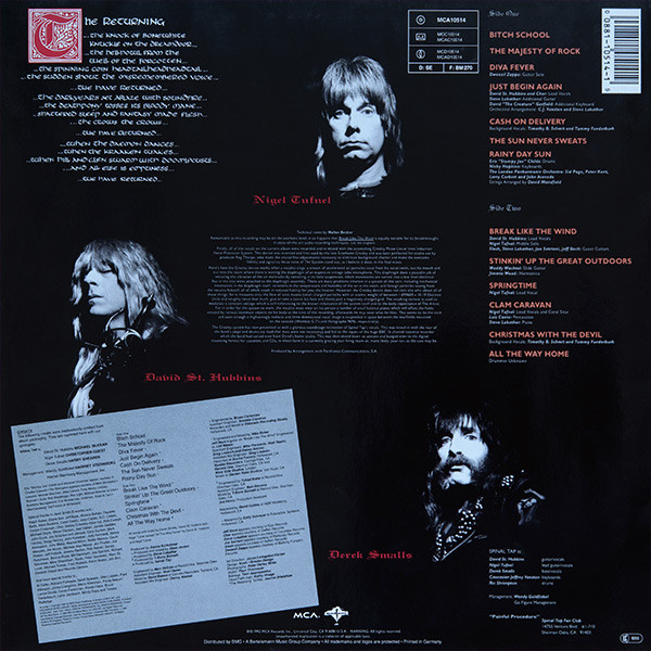 Spinal Tap - Break Like The Wind | MCA Records (MCA 10514) - 2 Spinal Tap - Break Like The Wind | MCA Records (MCA 10514) - 2