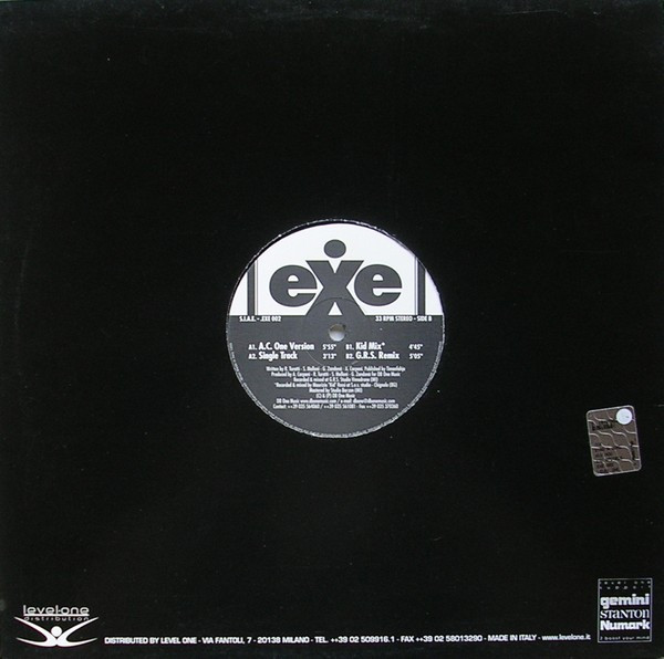 A.C. One - Sing A Song Now Now | Exe Records (EXE 002) - 2 A.C. One - Sing A Song Now Now | Exe Records (EXE 002) - 2
