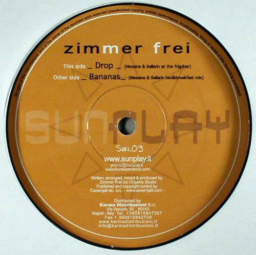 Zimmer Frei - Bananas EP | Sunplay (SUN.03) - 2 Zimmer Frei - Bananas EP | Sunplay (SUN.03) - 2