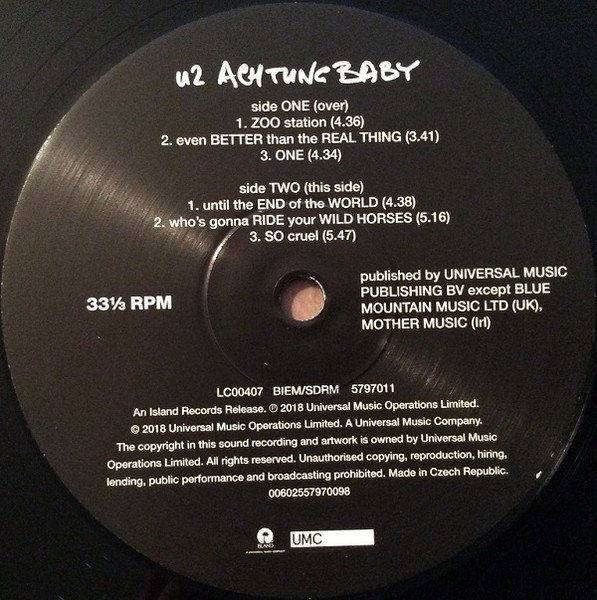 U2 - Achtung Baby | Island Records (5797009) - 4