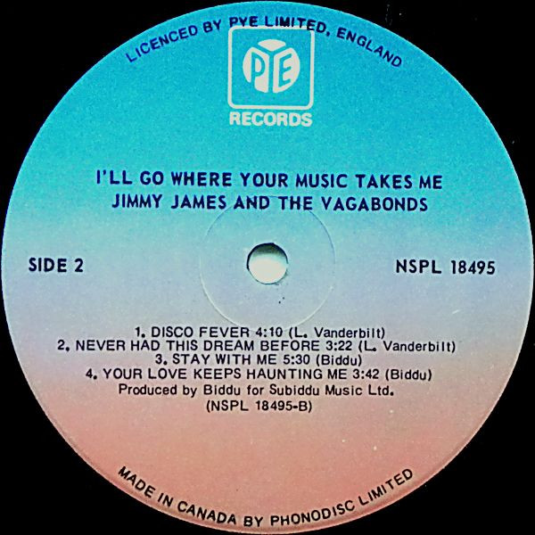 Jimmy James & The Vagabonds - I'll Go Where Your Music Takes Me | Pye Records (NSPL 18495) - 4 Jimmy James & The Vagabonds - I'll Go Where Your Music Takes Me | Pye Records (NSPL 18495) - 4