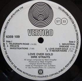 Dire Straits - Love Over Gold | Vertigo (6359 109) - 3