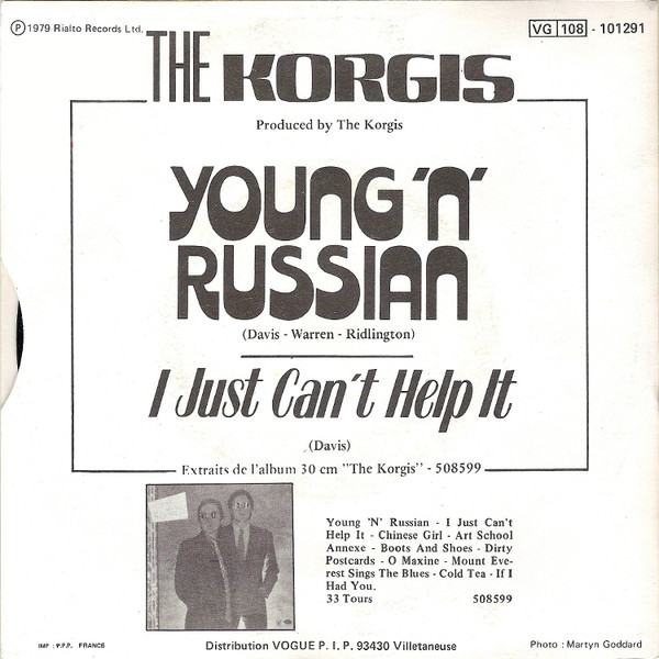 The Korgis - Young 'n' Russian | Rialto (101291) - 2 The Korgis - Young 'n' Russian | Rialto (101291) - 2