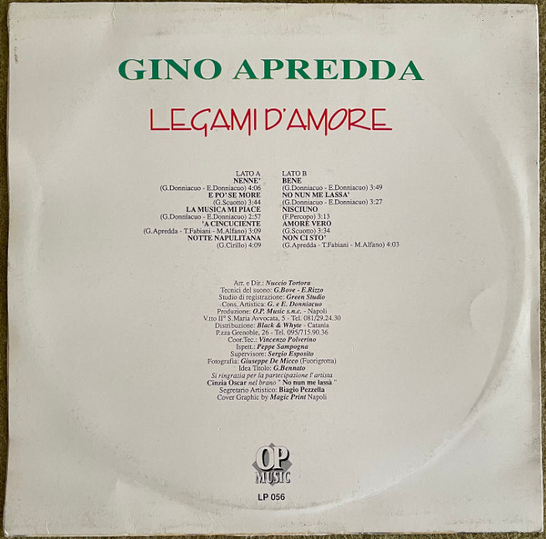 Gino Apredda - Legami D’amore | OP Music (LP 056) - 2