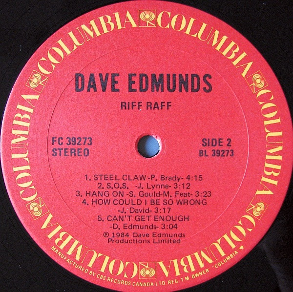 Dave Edmunds - Riff Raff | Columbia (FC 39273) - 4 Dave Edmunds - Riff Raff | Columbia (FC 39273) - 4
