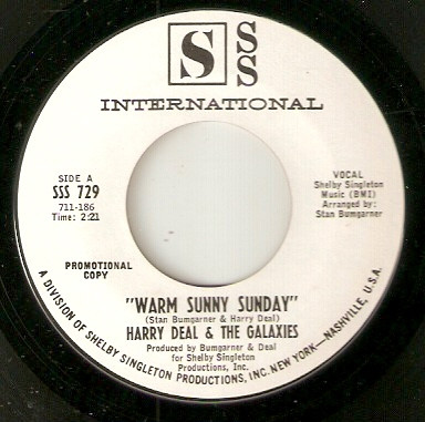 Harry Deal And The Galaxies - Warm Sunny Sunday | SSS International (SSS 729)