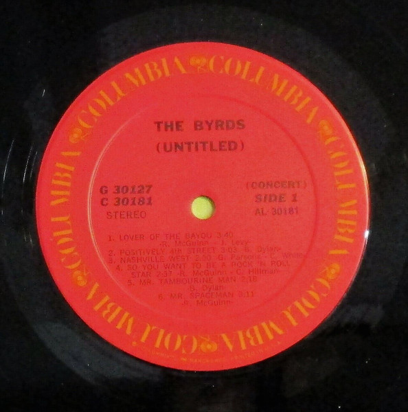 The Byrds - (Untitled) | Columbia (G 30127) - 4