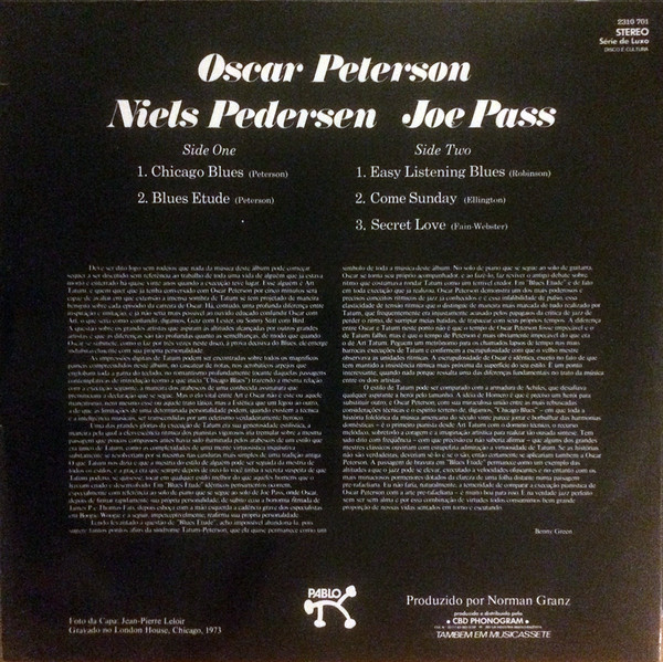 The Oscar Peterson Trio - The Trio | Pablo Records (2310 701) - 2