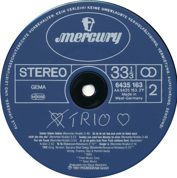 Trio - Trio | Mercury (6435 163) - 4 Trio - Trio | Mercury (6435 163) - 4