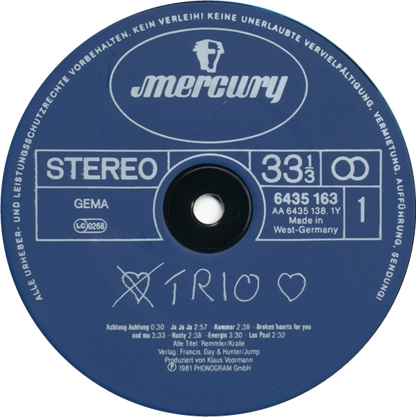 Trio - Trio | Mercury (6435 163) - 3 Trio - Trio | Mercury (6435 163) - 3