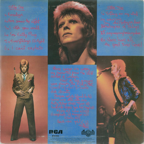 David Bowie - Pinups | RCA Victor (RS1003) - 2 David Bowie - Pinups | RCA Victor (RS1003) - 2