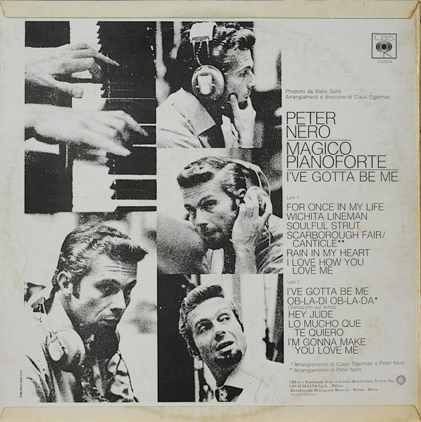 Peter Nero - I'Ve Gotta Be Me | CBS (S 63589) - 2