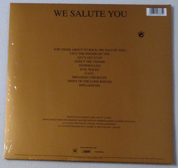 AC/DC - For Those About To Rock (We Salute You) | Columbia (5107661) - main
