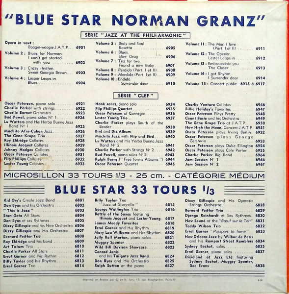 Oscar Peterson - Collates No. 2 | Blue Star (GLP 6957) - 2 Oscar Peterson - Collates No. 2 | Blue Star (GLP 6957) - 2