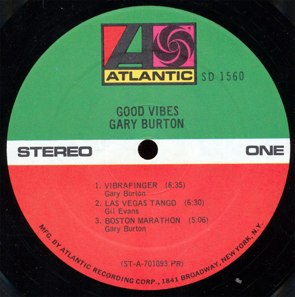 Gary Burton - Good Vibes | Atlantic (SD 1560) - 3 Gary Burton - Good Vibes | Atlantic (SD 1560) - 3