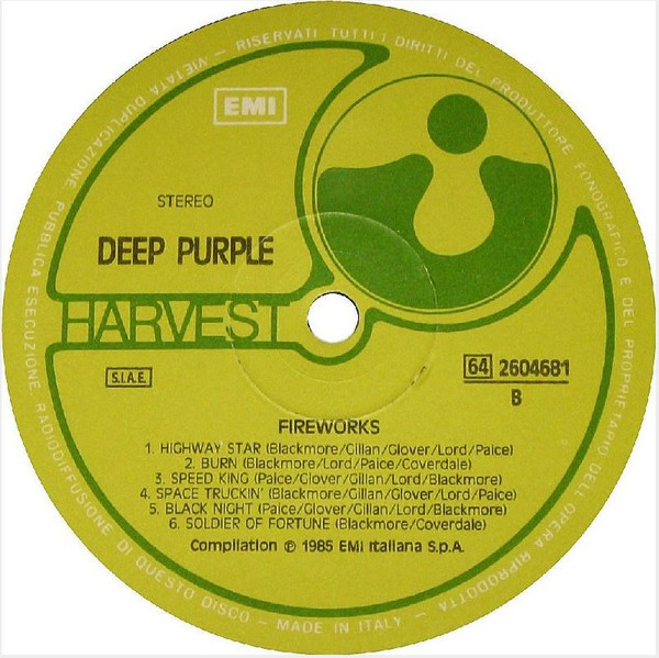 Deep Purple - Fireworks | Harvest (64 2604681) - 4