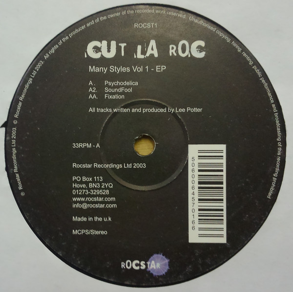 Cut La Roc - Many Styles Vol 1 - EP | Rocstar Recordings (ROCST1) - main