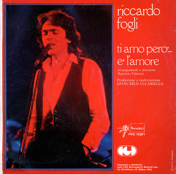 Riccardo Fogli - Ti Amo Però... | Paradiso (PRD 10281) - 2