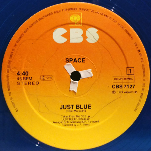 Space - Just Blue / My Love Is Music | CBS (CBS 7127) - 2 Space - Just Blue / My Love Is Music | CBS (CBS 7127) - 2