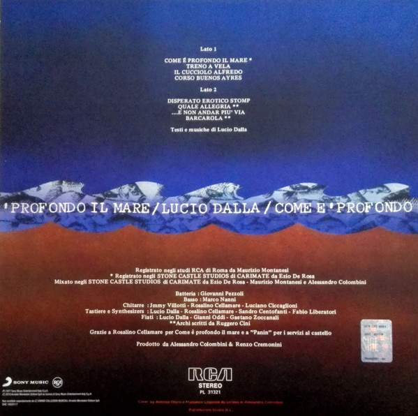 Lucio Dalla - Come È Profondo Il Mare | RCA Italiana (19SC0117) - 2 Lucio Dalla - Come È Profondo Il Mare | RCA Italiana (19SC0117) - 2