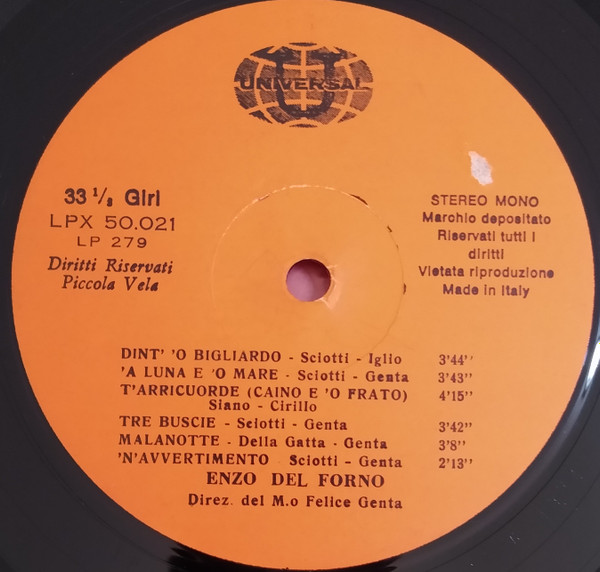 Enzo Del Forno - Enzo Del Forno Vol.2 | Universal (LPX 50021) - 3