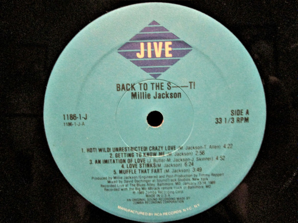 Millie Jackson - Back To The S..t! | Jive (1186-1-J) - 4