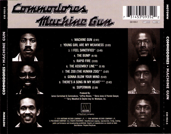 Commodores - Machine Gun | Motown (530 935-2) - 2 Commodores - Machine Gun | Motown (530 935-2) - 2
