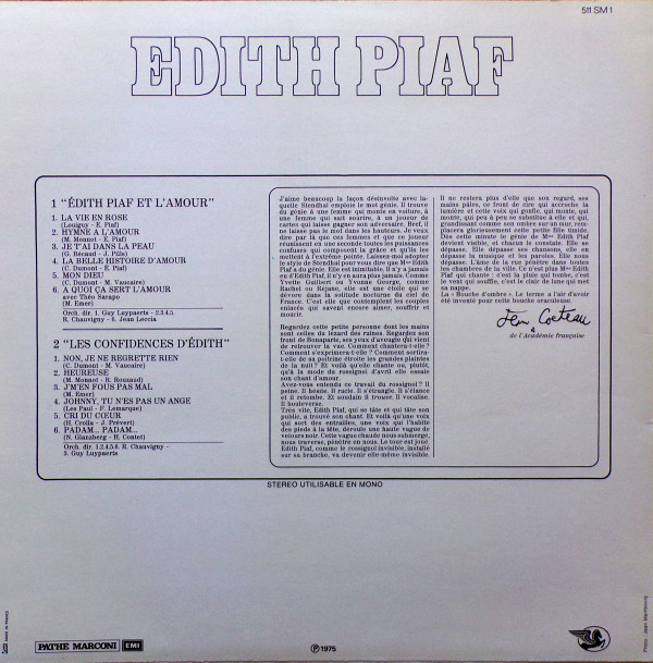 Edith Piaf - Edith Piaf | Sélection Du Reader's Digest (511 SM 1/2/3/4) - 2
