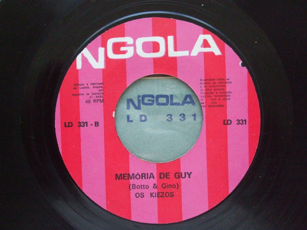Os Kiezos - Benguela Libertada / Memória De Guy | N'Gola (LD 331) - 4