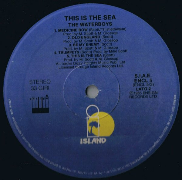 The Waterboys - This Is The Sea | Ensign (ENCL 5) - 3