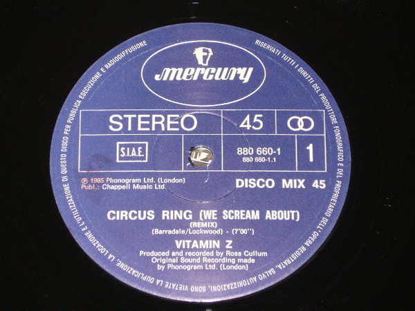 Vitamin Z - Circus Ring (We Scream About) | PolyGram (880 660-1) - 4 Vitamin Z - Circus Ring (We Scream About) | PolyGram (880 660-1) - 4