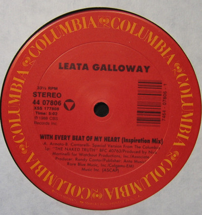 Leata Galloway - With Every Beat Of My Heart | Columbia (44 07806) - main