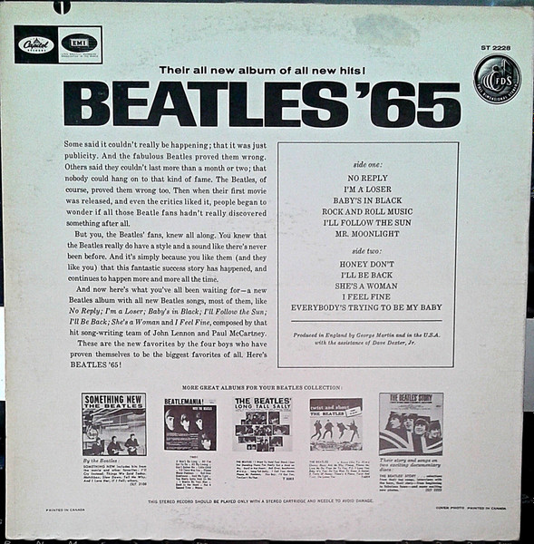 The Beatles - Beatles '65 | Capitol Records (ST 2228) - 2 The Beatles - Beatles '65 | Capitol Records (ST 2228) - 2
