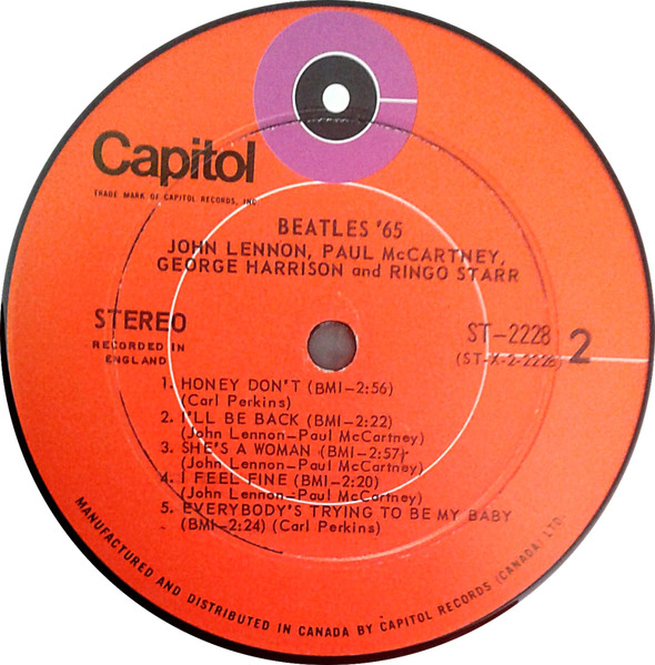 The Beatles - Beatles '65 | Capitol Records (ST 2228) - 4 The Beatles - Beatles '65 | Capitol Records (ST 2228) - 4