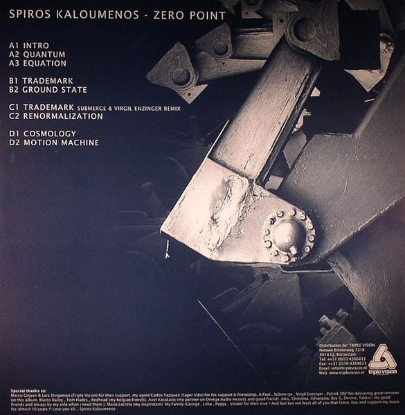 Spiros Kaloumenos - Zero Point | Planet Rhythm Records (PRRUKLP002) - 2