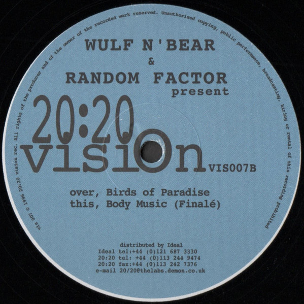 Wulf-N-Bear & Random Factor - Urban Farmers / Desert Island Discs | 20:20 Vision (VIS007) - 3