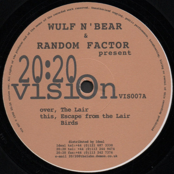 Wulf-N-Bear & Random Factor - Urban Farmers / Desert Island Discs | 20:20 Vision (VIS007)