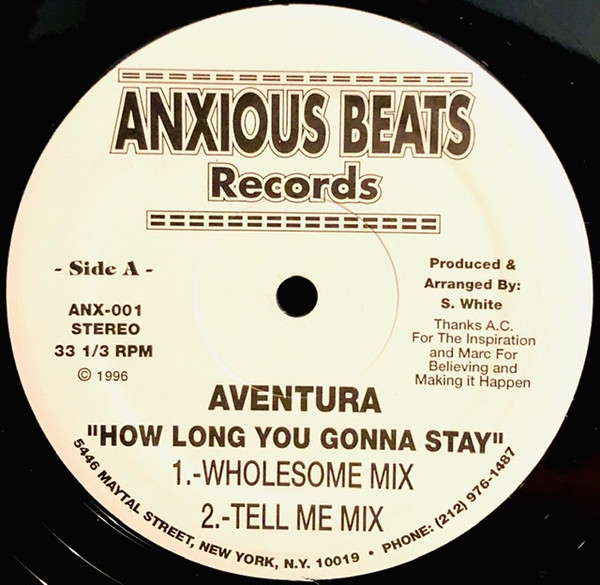 Aventura - How Long You Gonna Stay | Anxious Beats (ANX-001) - main