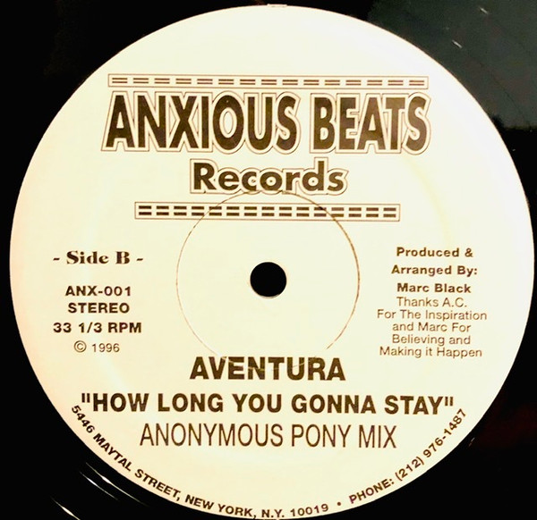 Aventura - How Long You Gonna Stay | Anxious Beats (ANX-001) - 2