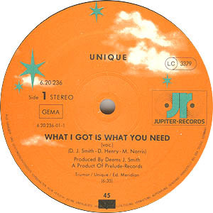 Unique - What I Got Is What You Need | Jupiter Records (6.20236) - 2 Unique - What I Got Is What You Need | Jupiter Records (6.20236) - 2