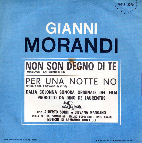 Gianni Morandi - Non Son Degno Di Te | RCA Italiana (PM45-3290) - 2 Gianni Morandi - Non Son Degno Di Te | RCA Italiana (PM45-3290) - 2