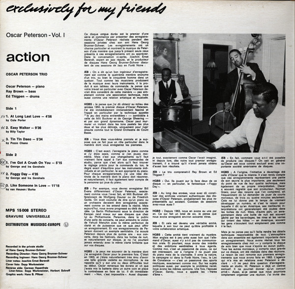 Oscar Peterson - Action | MPS Records (MPS 15008) - 2 Oscar Peterson - Action | MPS Records (MPS 15008) - 2