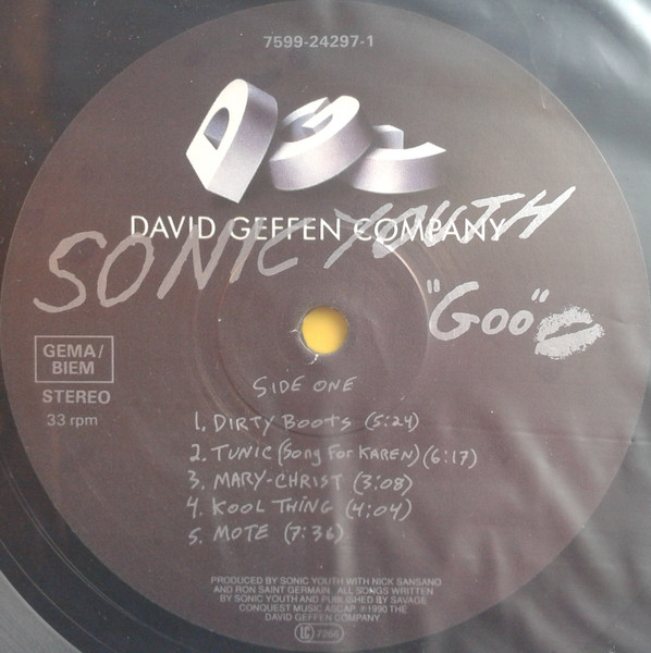 Sonic Youth - Goo | DGC (7599-24297-1) - 3 Sonic Youth - Goo | DGC (7599-24297-1) - 3