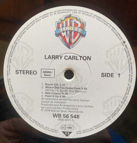 Larry Carlton - Larry Carlton | Warner Bros. Records (56 548) - 3 Larry Carlton - Larry Carlton | Warner Bros. Records (56 548) - 3