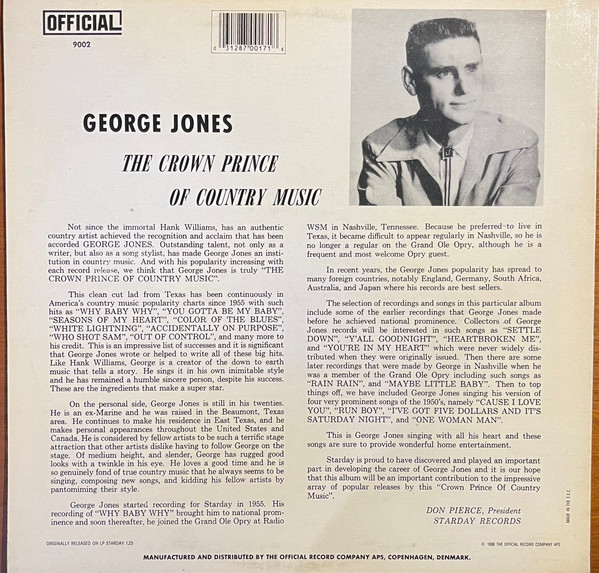 George Jones - The Crown Prince Of Country Music | Official (9002) - 2 George Jones - The Crown Prince Of Country Music | Official (9002) - 2