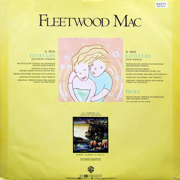 Fleetwood Mac - Little Lies (Extended Version) | Warner Bros. Records (W8291T) - 2 Fleetwood Mac - Little Lies (Extended Version) | Warner Bros. Records (W8291T) - 2