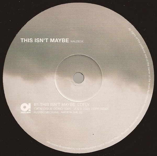 Waldeck - This Isn't Maybe | Dope Noir (DONO 0001) - 4