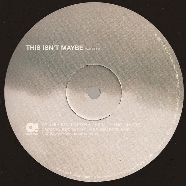Waldeck - This Isn't Maybe | Dope Noir (DONO 0001) - 3