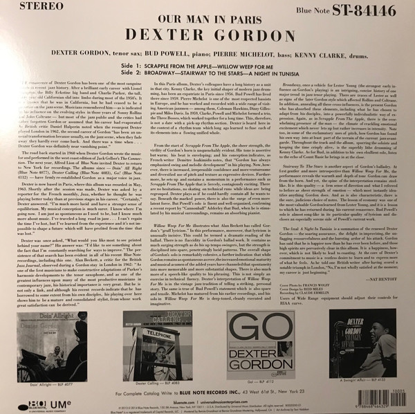 Dexter Gordon - Our Man In Paris | Blue Note (BST 84146) - 2 Dexter Gordon - Our Man In Paris | Blue Note (BST 84146) - 2