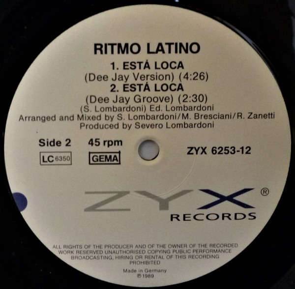 Ritmo Latino - Está Loca | ZYX Records (ZYX 6253-12) - 4 Ritmo Latino - Está Loca | ZYX Records (ZYX 6253-12) - 4
